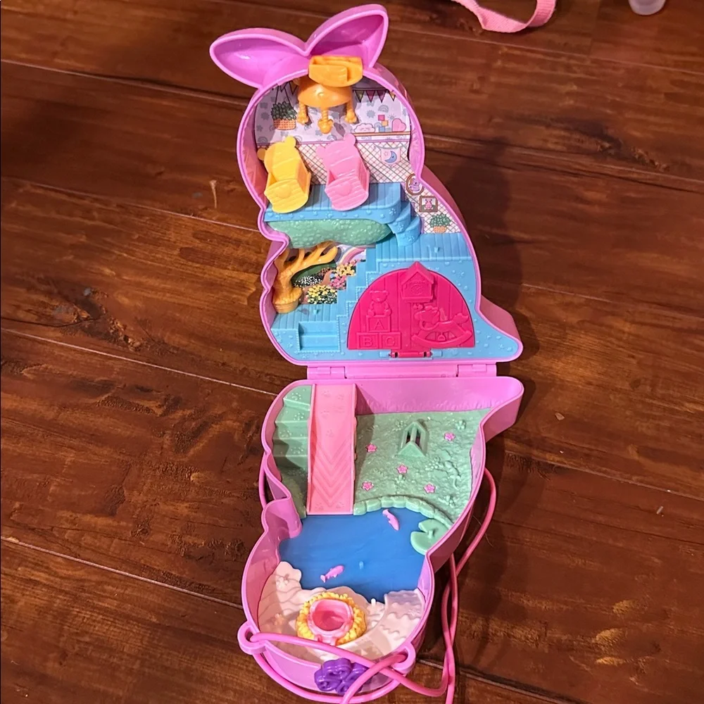 Polly Pocket Mama Joey Kangaroo Purse Animal Nursery Playset Case Only